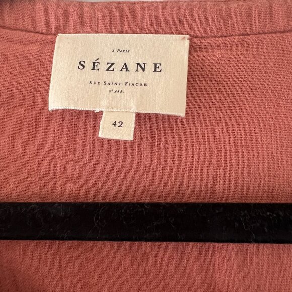 Sezane Terracotta Blouse - Picture 2 of 4